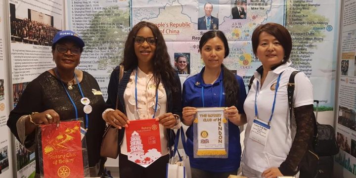 CHARLYN DURU AND PRESIDENT NGOZI DIKE REPRESENTED ROTARY CLUB OF HENDON AT THE TORONTO CONVENTION.