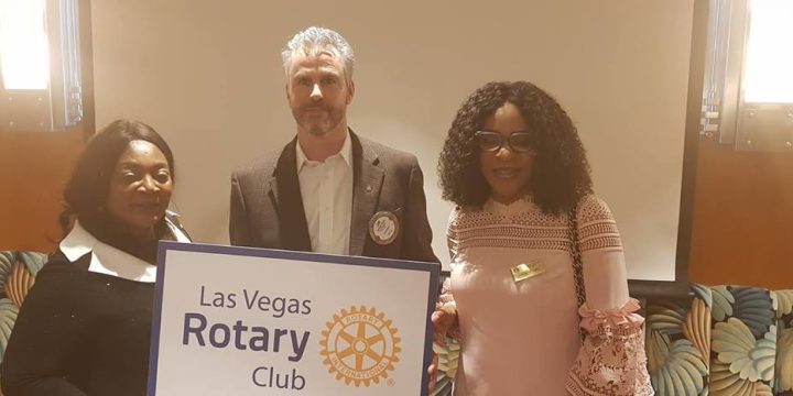 PRESIDENT EUGENIA AND CHARLYN’S LAUCHEON WITH MEMBERS OF LAS VEGAS ROTARY CLUB