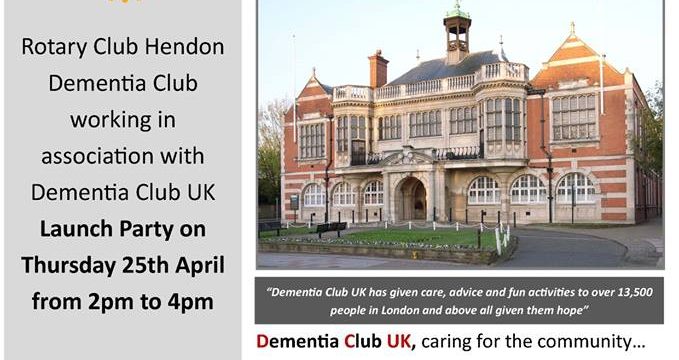 ROTARY CLUB OF HENDON AND DEMENTIA CLUB UK LUNCH PARTY
